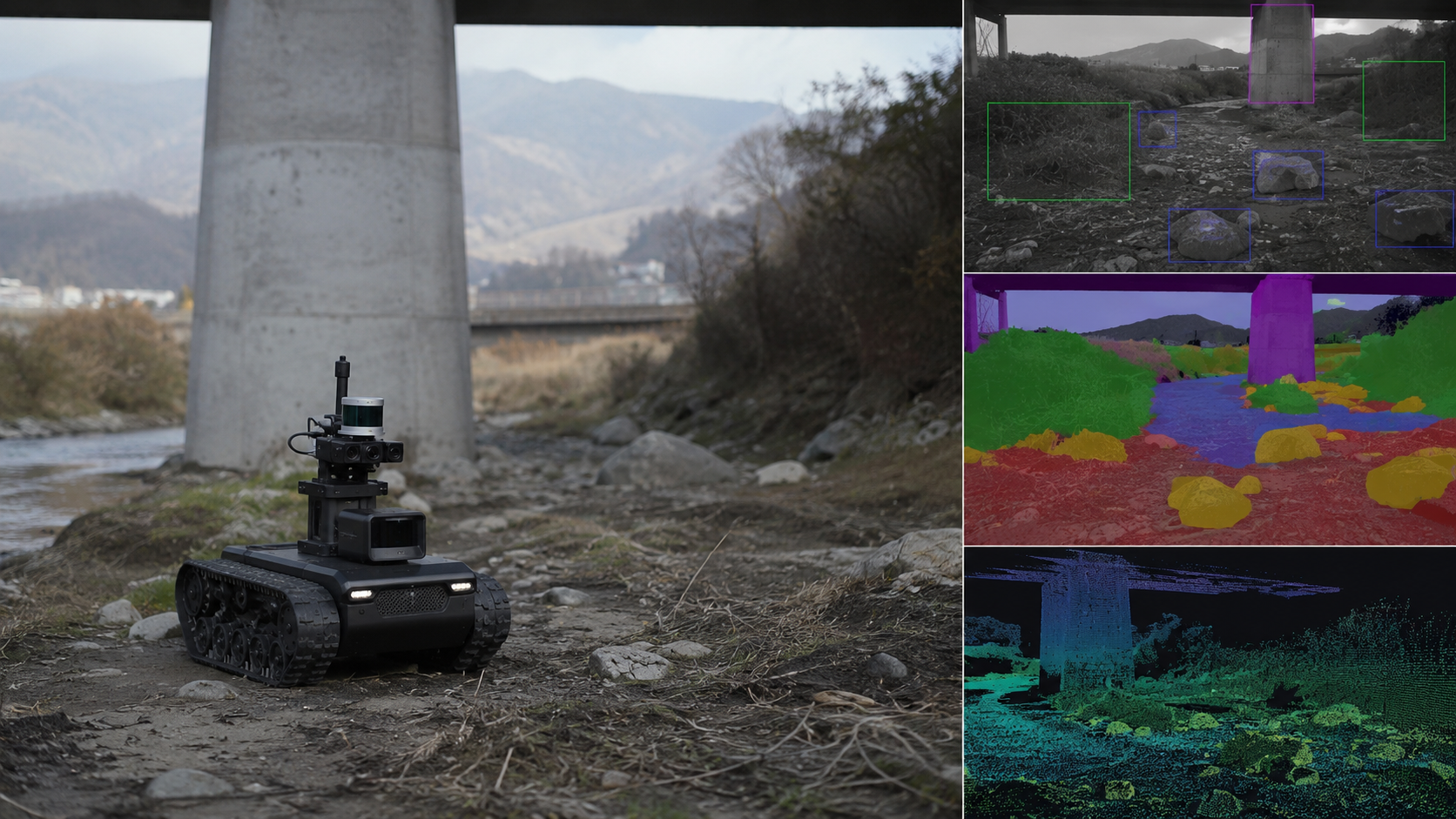 ロボット環境認識の研究イメージ